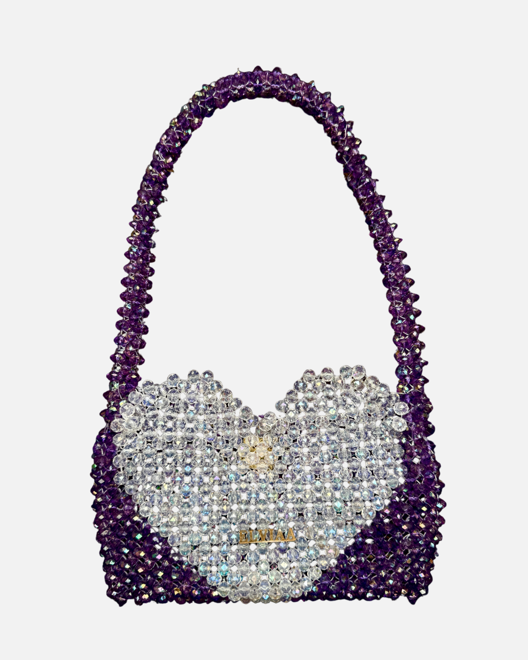 Afterglow - Heart Shape Acrylic Shoulder Bag