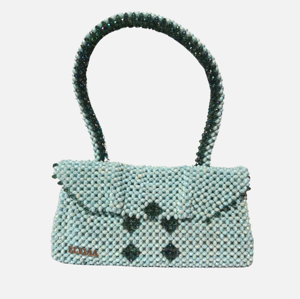 Intricate Jade - Green Beaded Bag