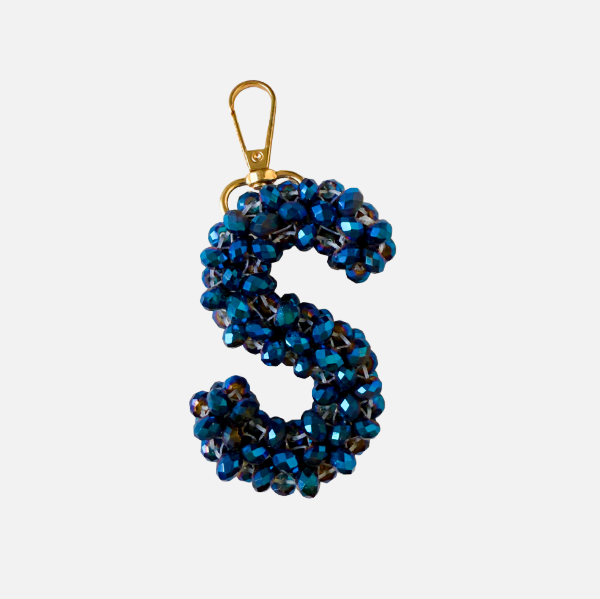 Letter 'S' Crystal Beaded Charm