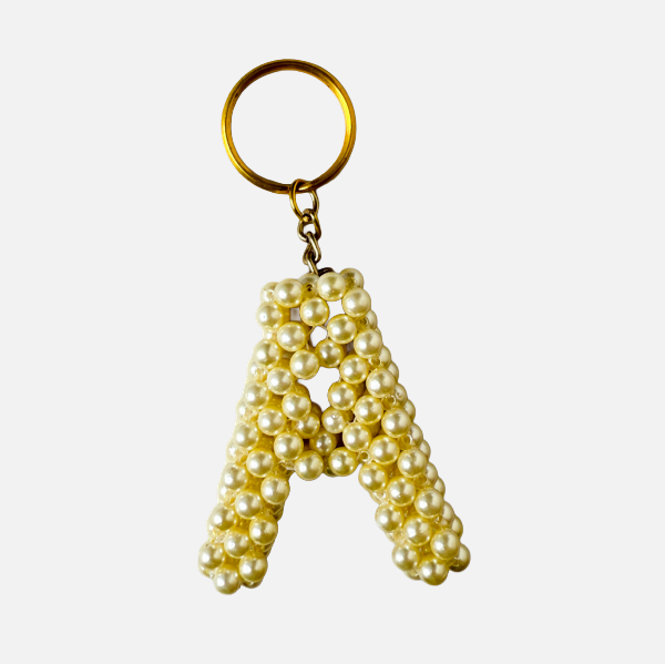 Letter A Pearl Charm