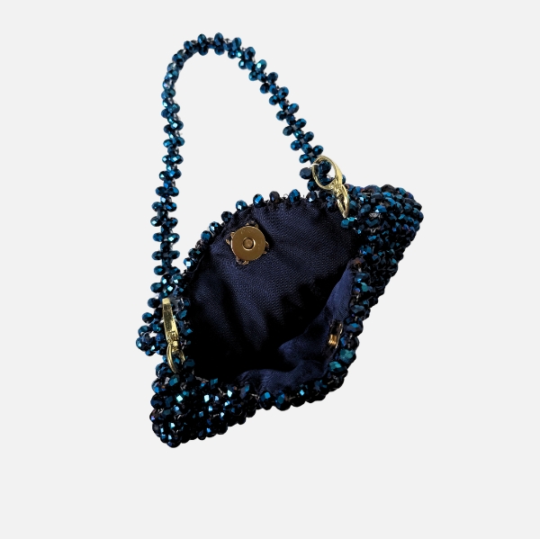 Petal Play - Electric Blue Circle Crossbody Bag