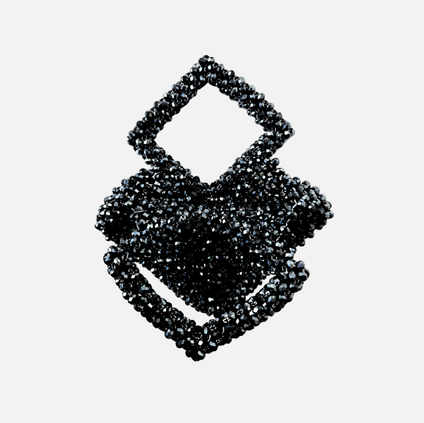 Celestine - Diamond Shape Crystal Bag