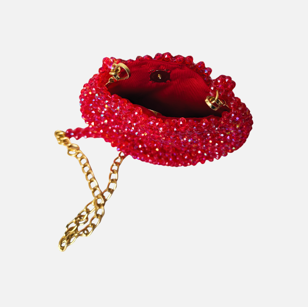 Petal Play - Red Crossbody Bag