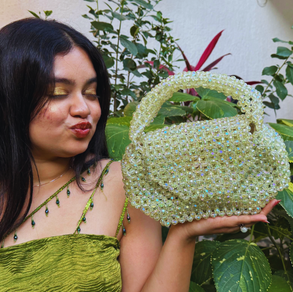 Vega - Frosted Lime Handbag
