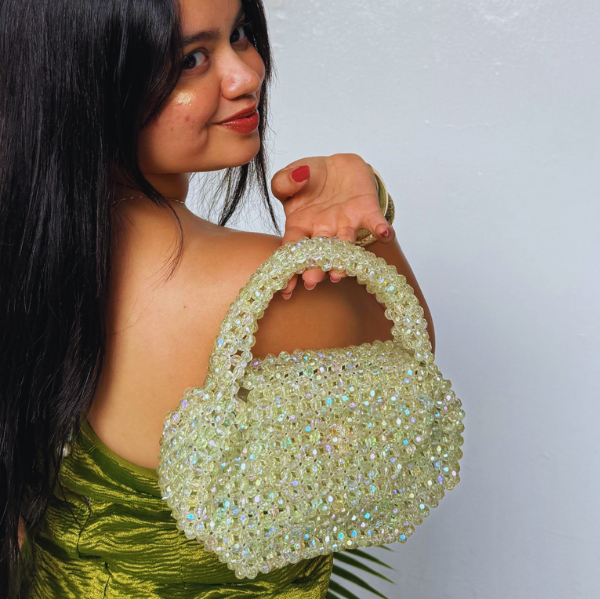 Vega - Frosted Lime Handbag