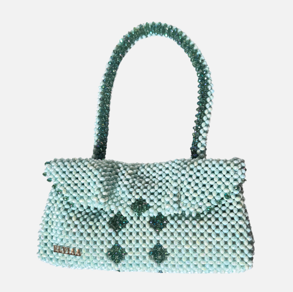 Intricate Jade - Green Beaded Bag