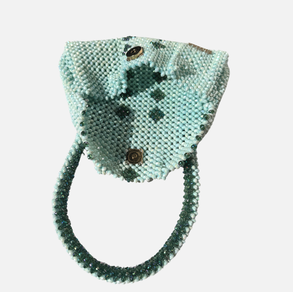 Intricate Jade - Green Beaded Bag