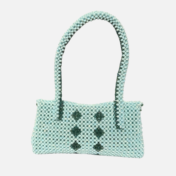 Intricate Jade - Green Beaded Bag