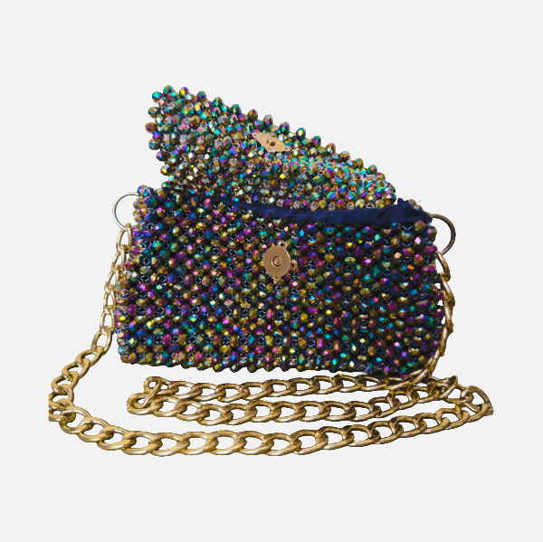 Candy Luxe - Multicolor Crystal Beaded Bag