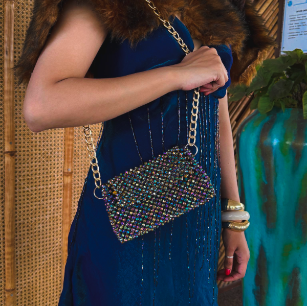 Candy Luxe - Multicolor Crystal Beaded Bag