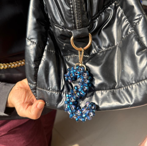 Letter 'S' Crystal Beaded Charm