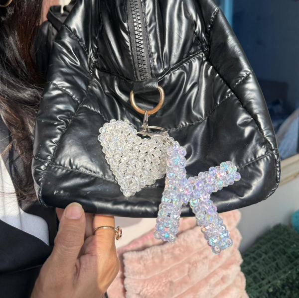 Letter K Beaded Charm